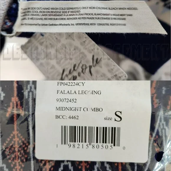 Free People S Intimately FP Falala Midnight Combo Fair Isle deer sweater Legging - Picture 8 of 10